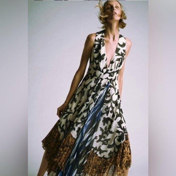 ZARA LIMITED EDITION FLORAL PRINTED DRESS size small - Picture 2 of 16